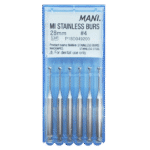 Mũi Nạo Ngà MANI MI STAINLESS BURS(Hộp 6 cây)