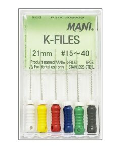 Nạo lấy tủy K-Files - Mani Nhật Bản (Hộp 6 cây)