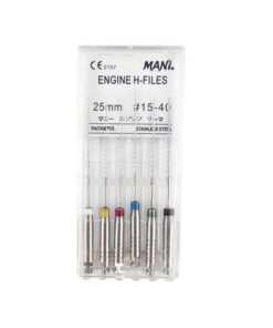 Nong máy Engine Reamers/H-File - Mani Nhật Bản (Hộp 6 cây)