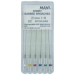 Trâm Gai SHORT BARBED BROACHES- Mani Nhật Bản (Hộp 6 cây)