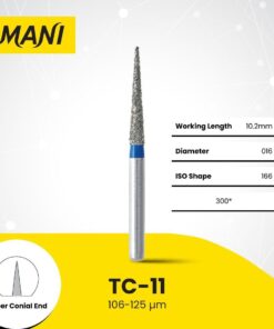 TC - Mũi khoan chóp nhọn (mũi đuôi chuột) - Mani Nhật Bản
