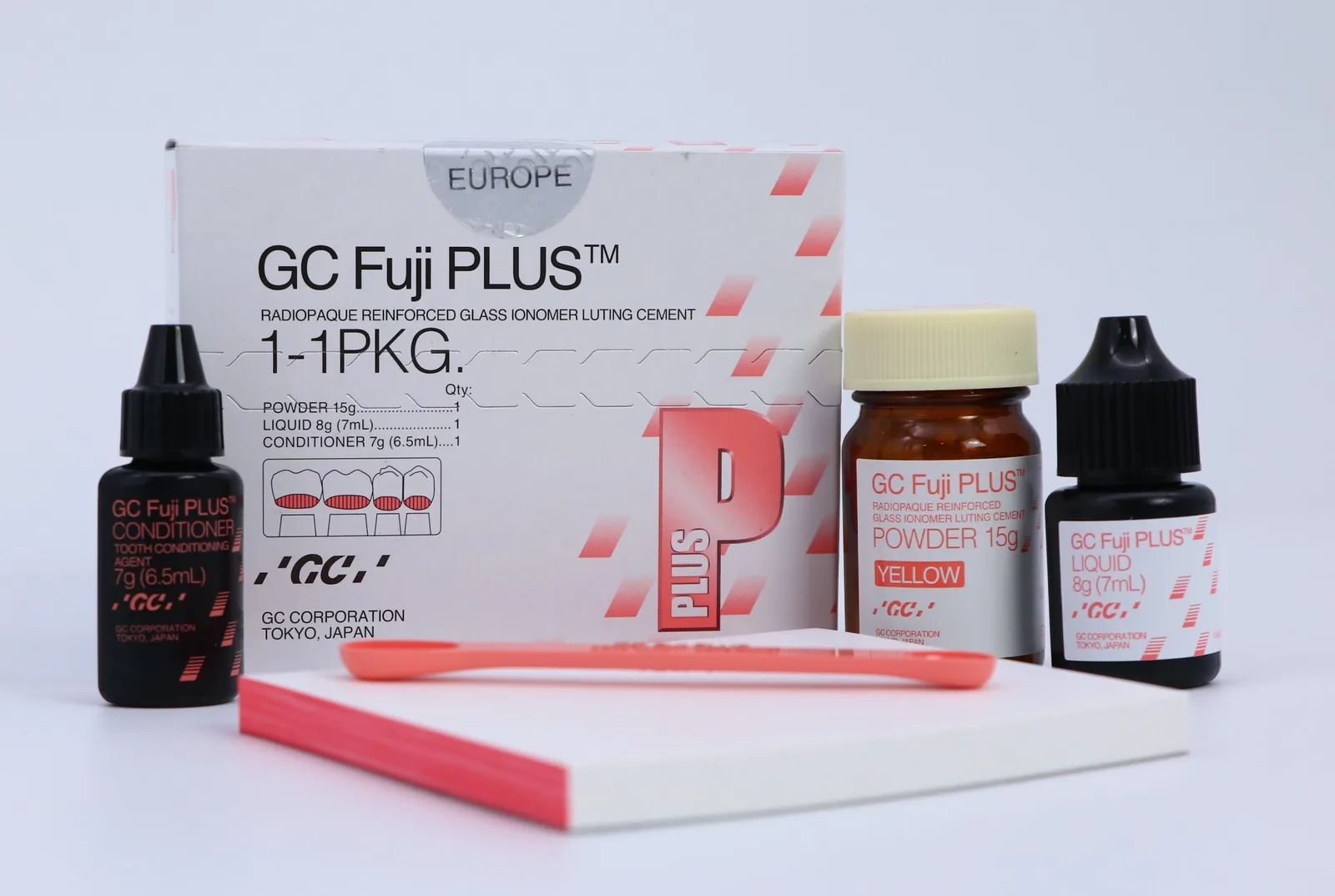 GC Fuji Plus xi măng Glass Ionomer gắn răng