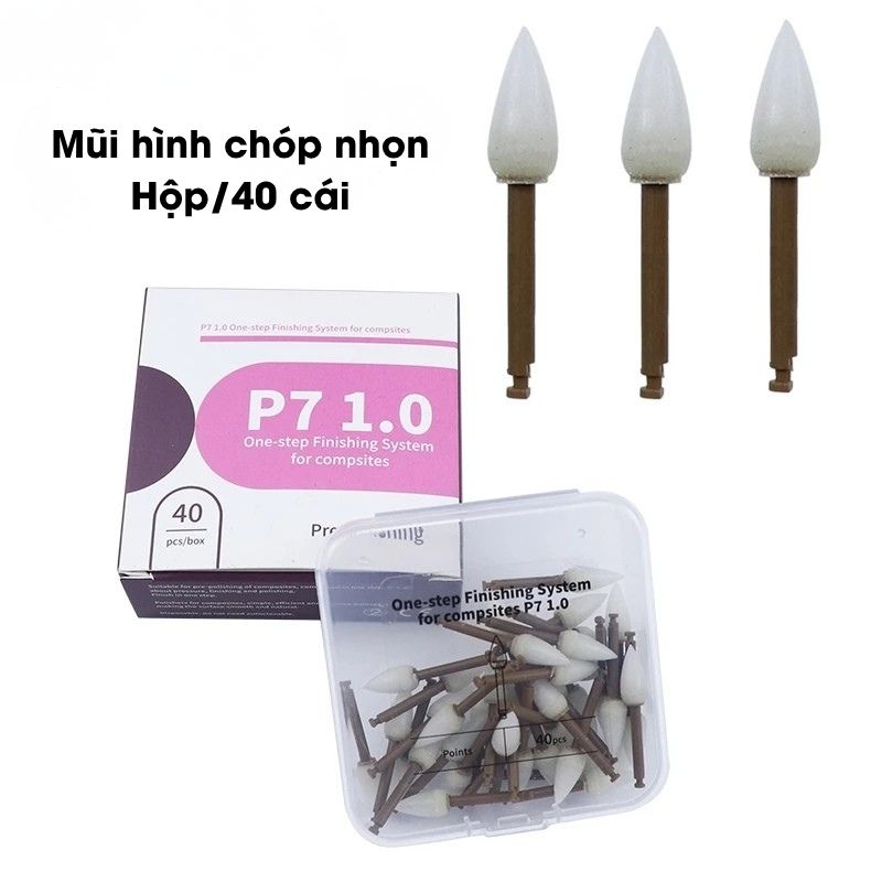 Hệ thống mũi đánh bóng composite hoàn thiện Dentpark P7 1.0 – hình 2