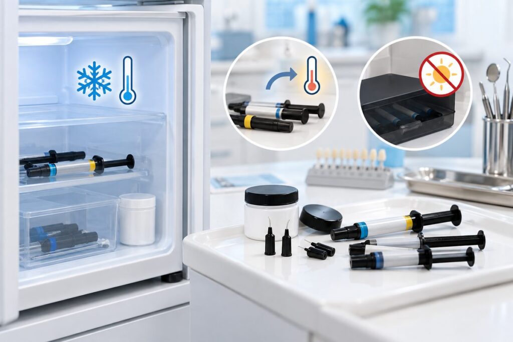 Minh họa bảo quản composite trong tủ lạnh có đúng không