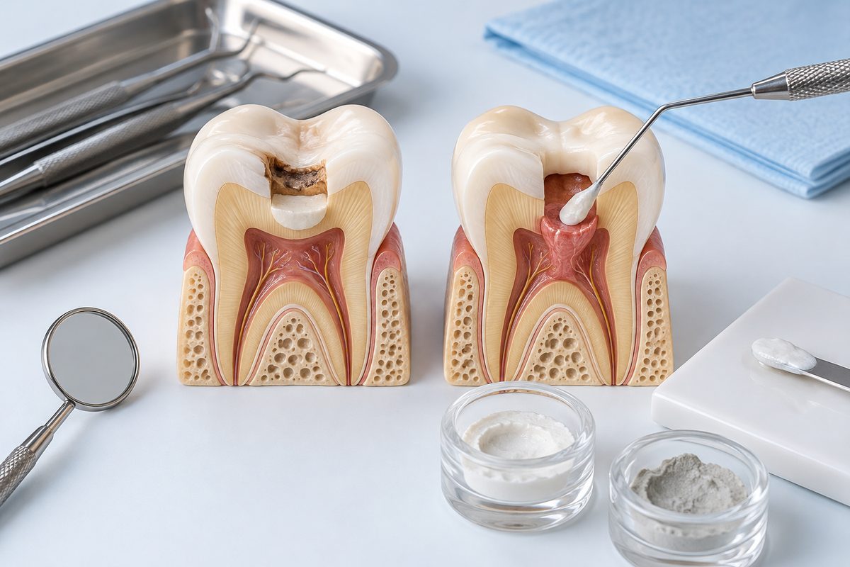 Minh họa che tủy trực tiếp và gián tiếp khác nhau thế nào