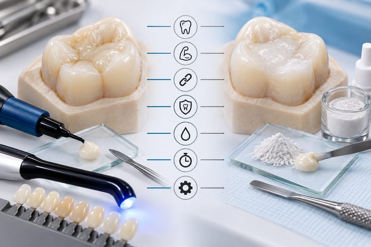 Minh họa bảng so sánh composite và GIC
