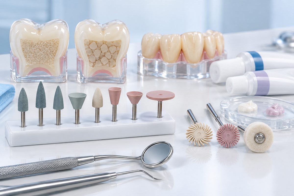 Minh họa chọn bộ dụng cụ đánh bóng
