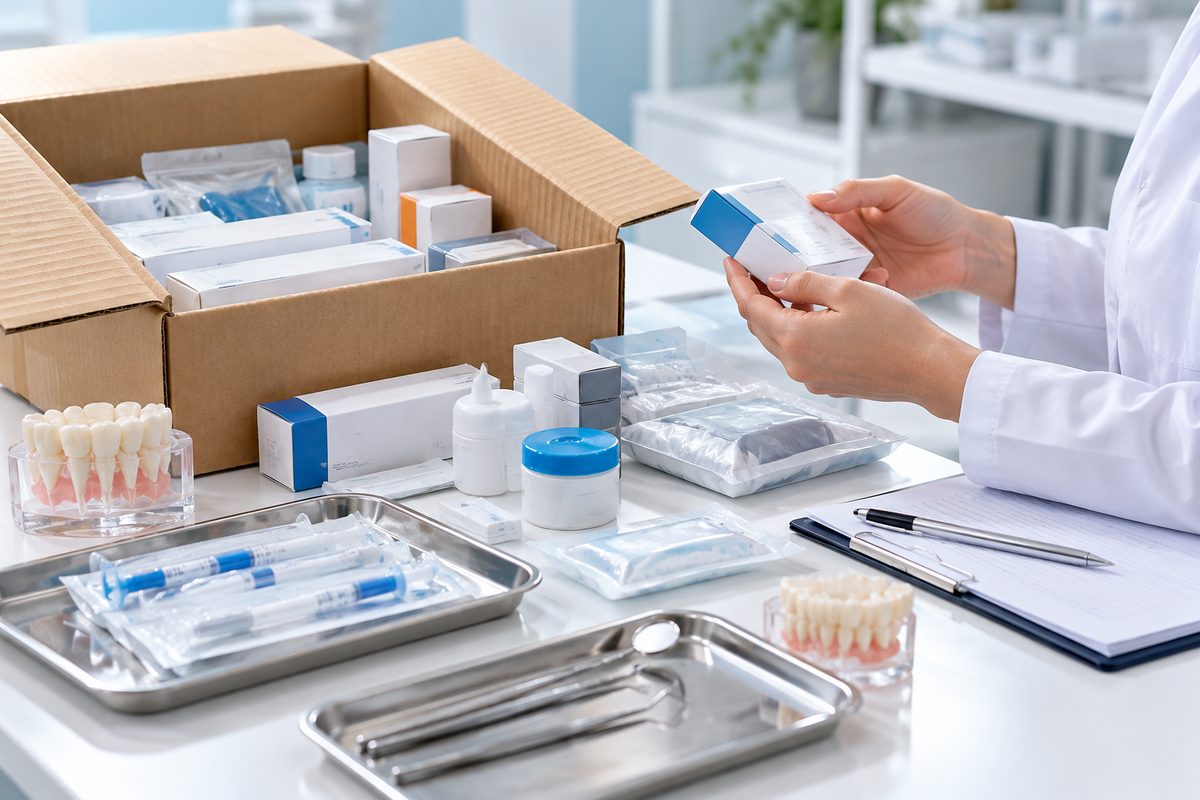 Minh họa checklist 7 bước chọn nhà cung cấp cho phòng khám