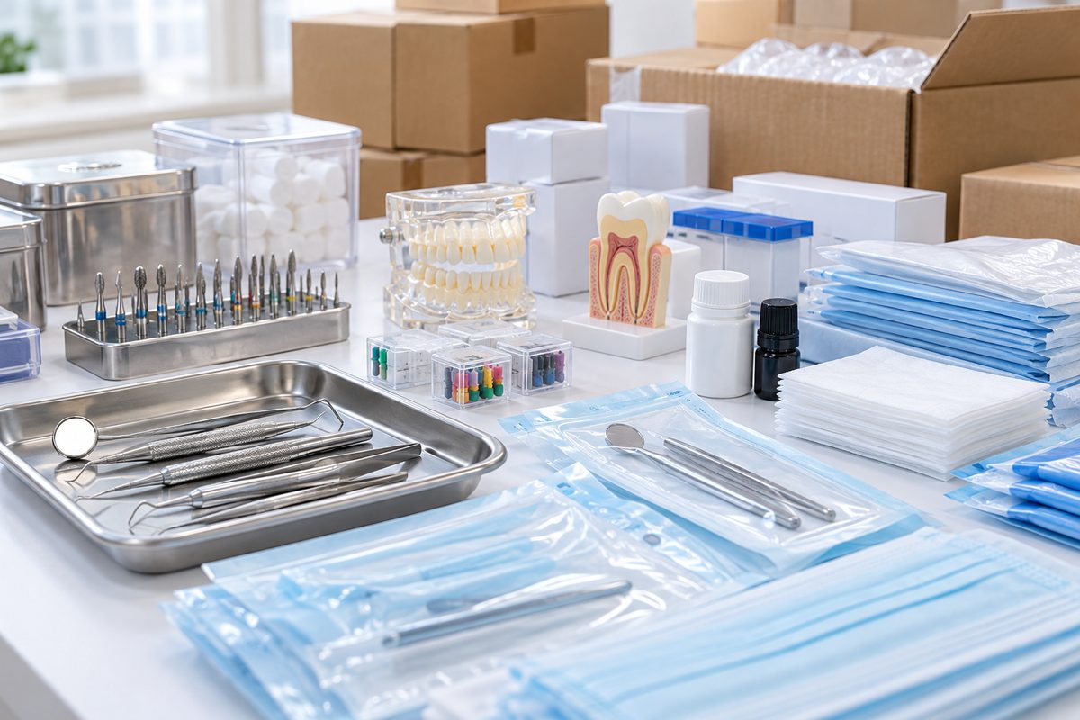 Minh họa mua vật liệu nha khoa tại Huế ở đâu uy tín