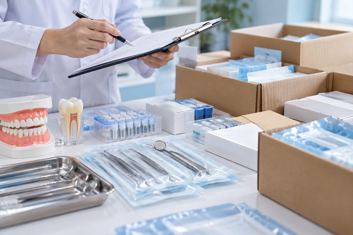 Minh họa checklist 7 bước chọn nhà cung cấp, kèm lưu ý cho phòng khám ở đảo