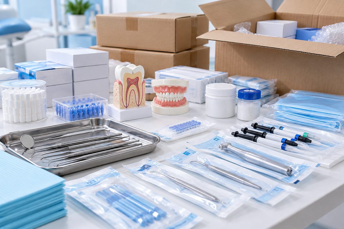 Minh họa mua vật liệu nha khoa tại Long Xuyên ở đâu uy tín