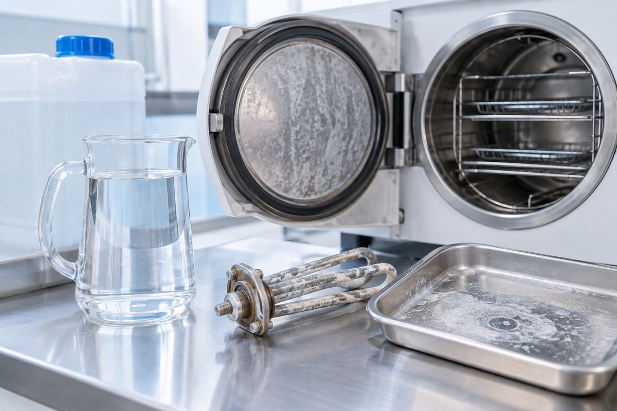 Minh họa nước cất cho nồi hấp tiệt trùng cần đạt chất lượng nào