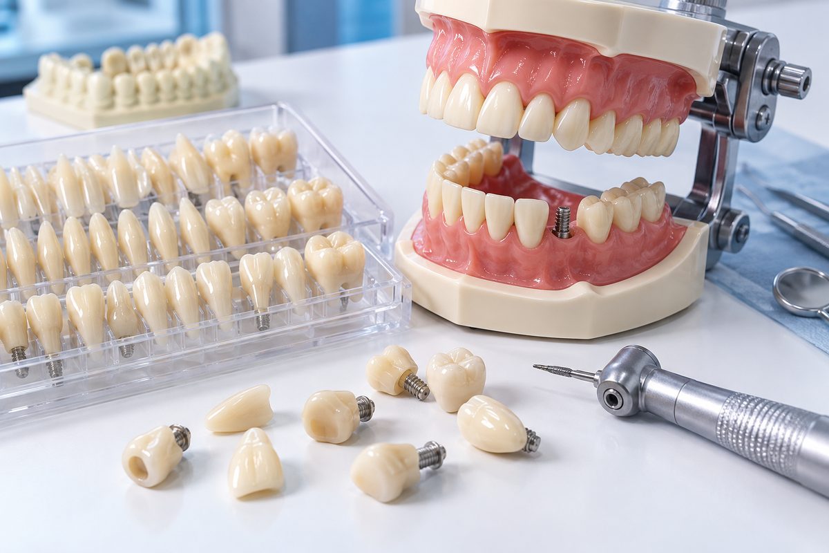 Minh họa tiêu chí chọn bộ răng nhựa