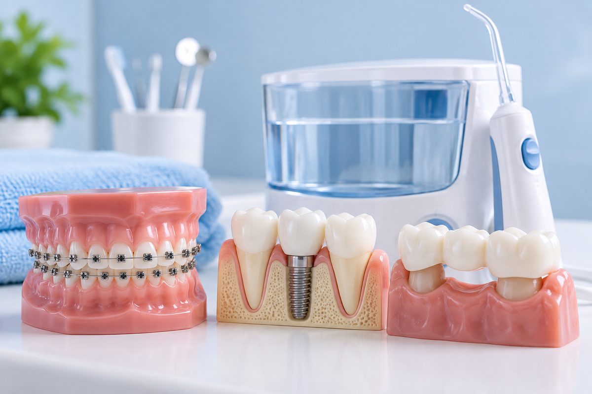 Minh họa aDA nói gì về tăm nước cho người niềng và phục hình cố định