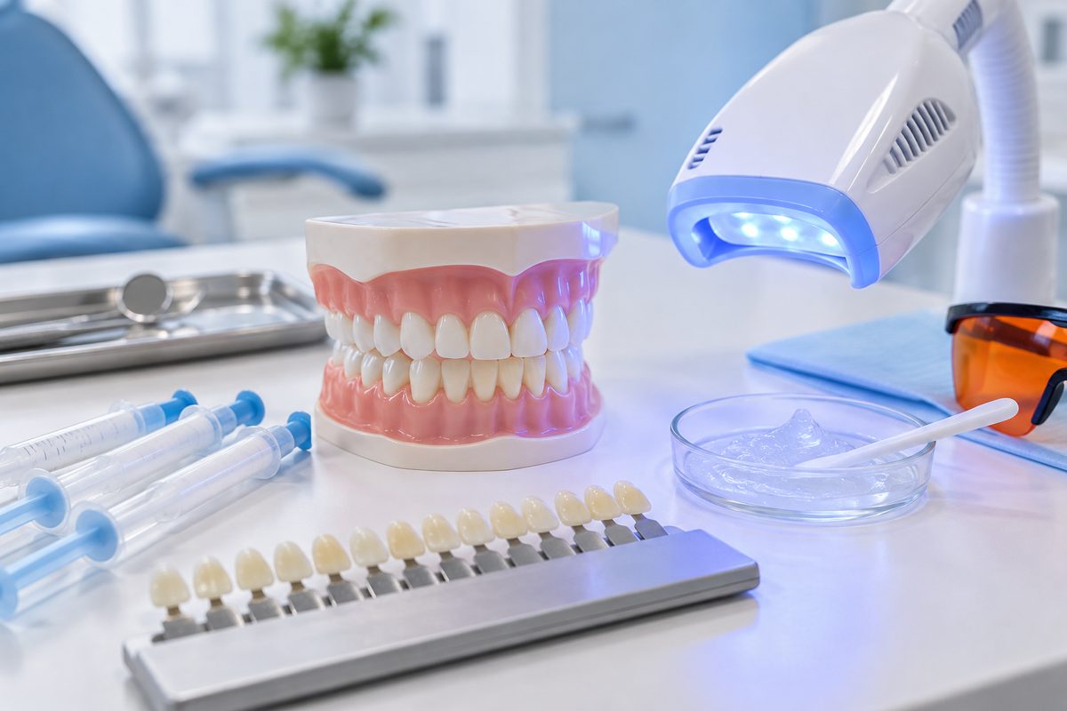 Minh họa tư vấn bệnh nhân hỏi có đèn có trắng hơn không