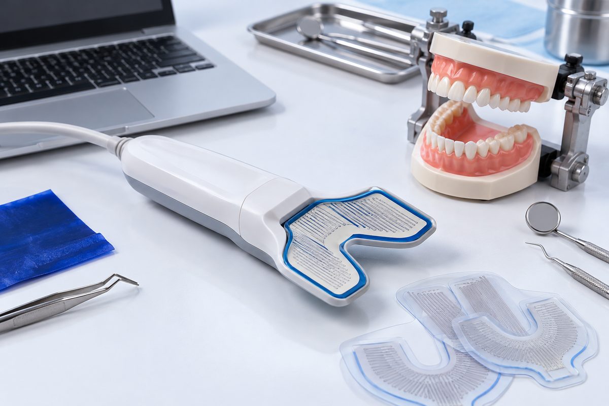 Minh họa thiết bị kiểm tra khớp cắn điện tử là gì