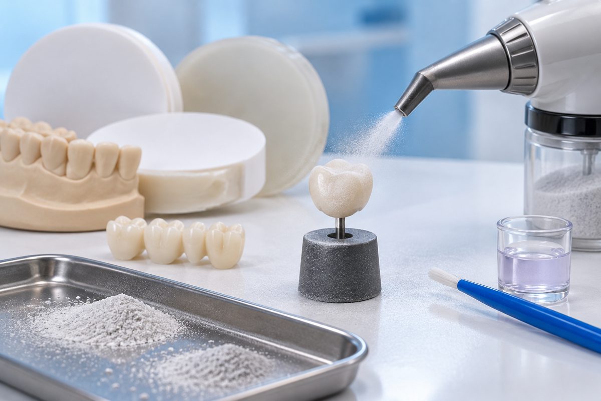 Minh họa lưu ý riêng cho zirconia
