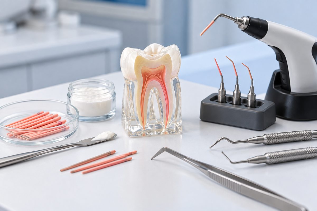 Minh họa trám bít ống tủy lạnh và nóng, chọn kỹ thuật nào