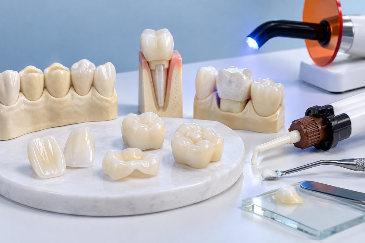 Minh họa khi nào resin cement phù hợp